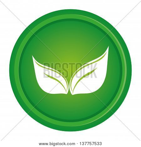 green leaves leaf nature isolated vector illustration