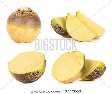 Swede Isolated On The White Background