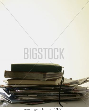 A Stack Of Old Magazines