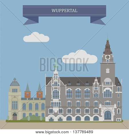 Wuppertal, big city in North Rhine-Westphalia Germany.