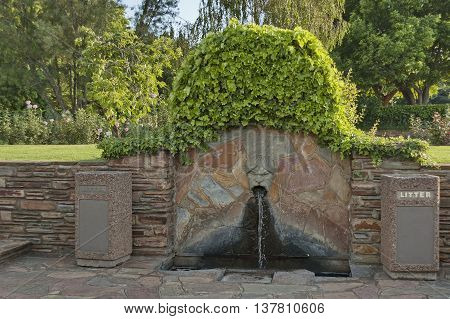 Fountains in Johannesburg Botanical Garden, South Africa
