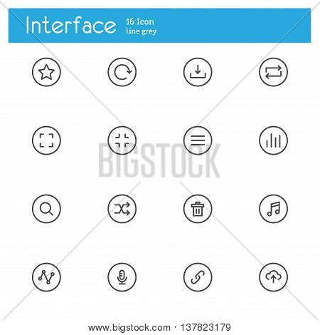 Control Panel icons line Interface line iicon