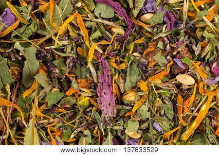 Dried Herbal Tea Leaves