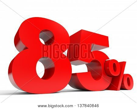 Red Eighty Five Percent Off. Discount 85%.