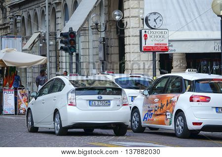 PADOVA, ITALY - JULY, 9, 2016: taxi in Padova, Italy