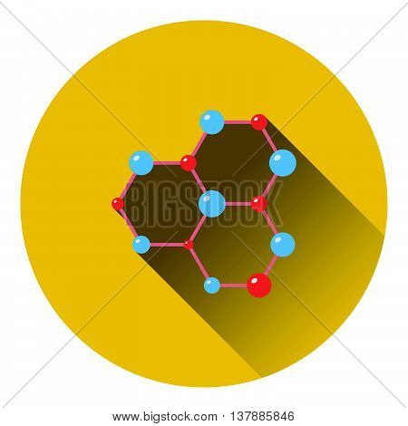 Icon Of Chemistry Hexa Connection Of Atoms