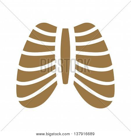 System, ribcage, shape icon vector image. Can also be used for human anatomy. Suitable for mobile apps, web apps and print media.
