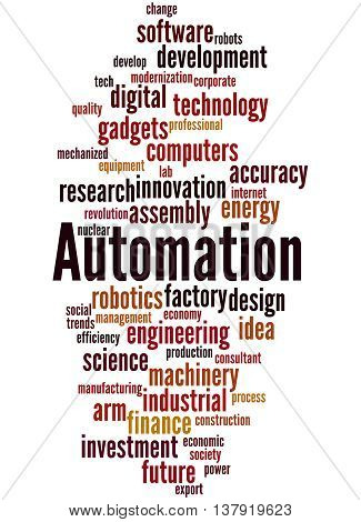 Automation, Word Cloud Concept 9