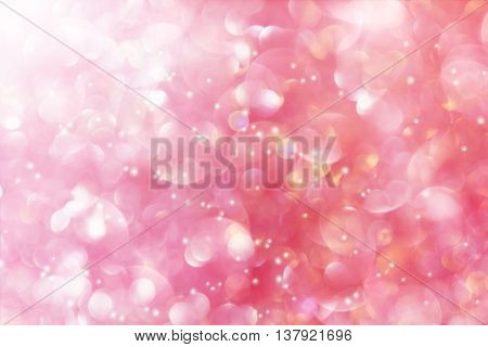 Sweet Valentine Luxury Dreamy Pink Glitter Background