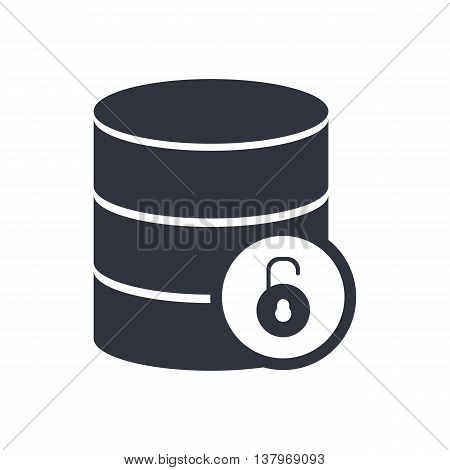 Database Open Icon In Vector Format. Premium Quality Database Open Symbol. Web Graphic Database Open