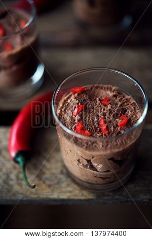 Chocolate Mousse With Chili Pepper