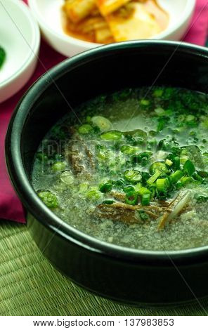traditional Korean food Gomguk 