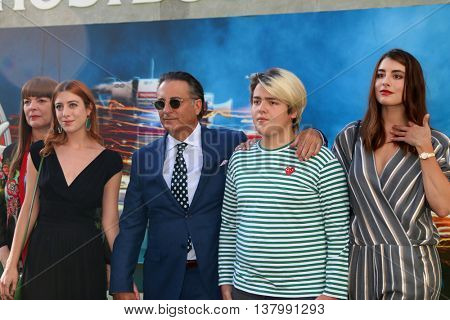 LOS ANGELES - JUL 9:  Andy Garcia, family at the Ghostbusters Premiere at the TCL Chinese Theater IMAX on July 9, 2016 in Los Angeles, CA