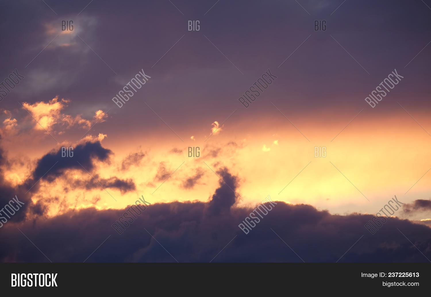 Beautiful Crimson Sky Image Photo Free Trial Bigstock