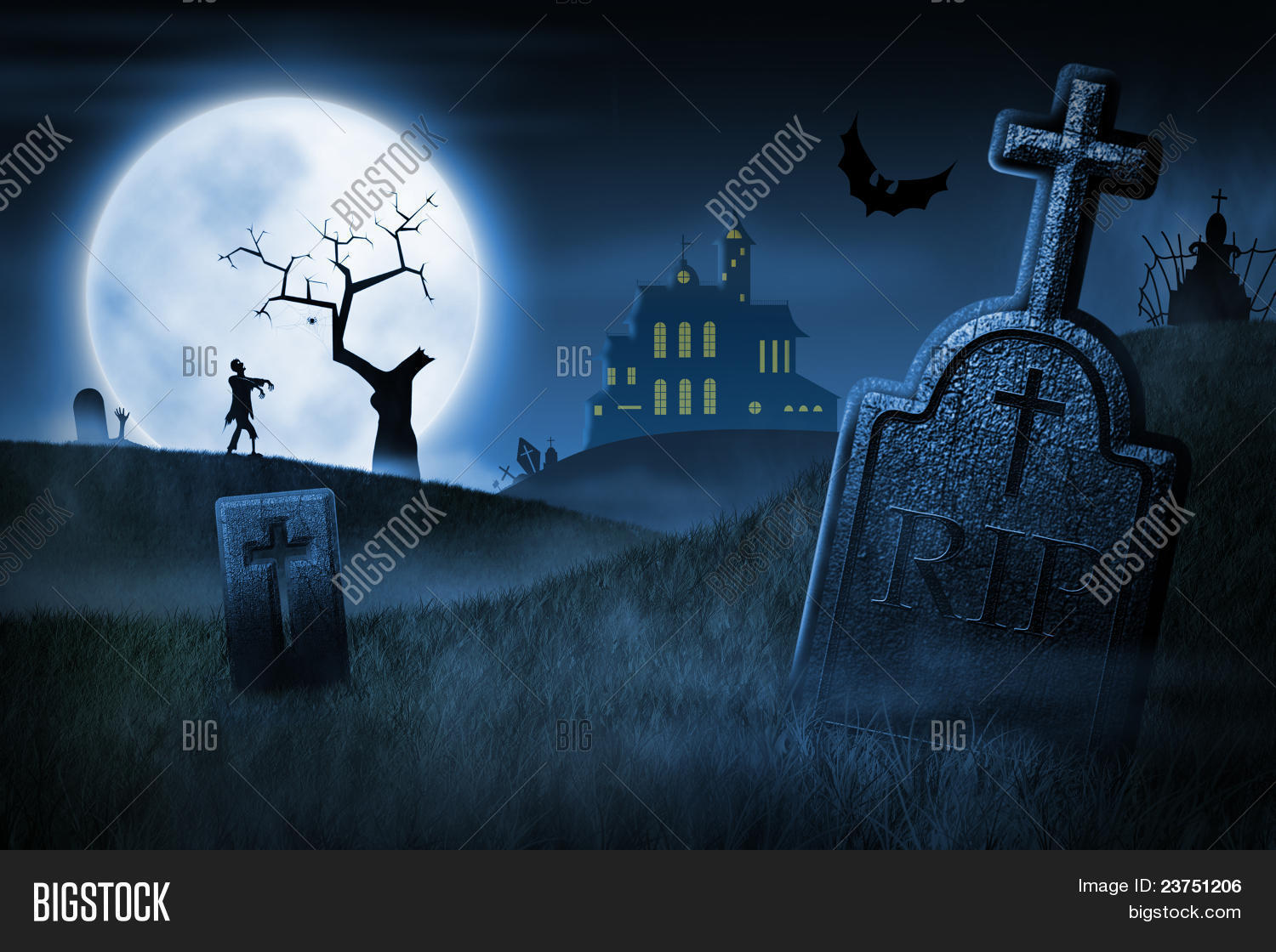 Spooky Halloween Night Image & Photo (Free Trial) Bigstock