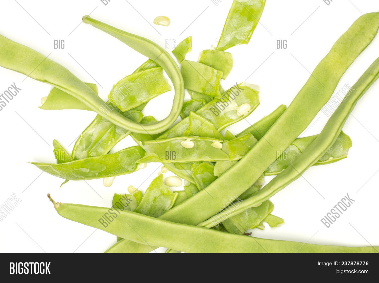 Flat Green Beans Stack Image & Photo (Free Trial) Bigstock