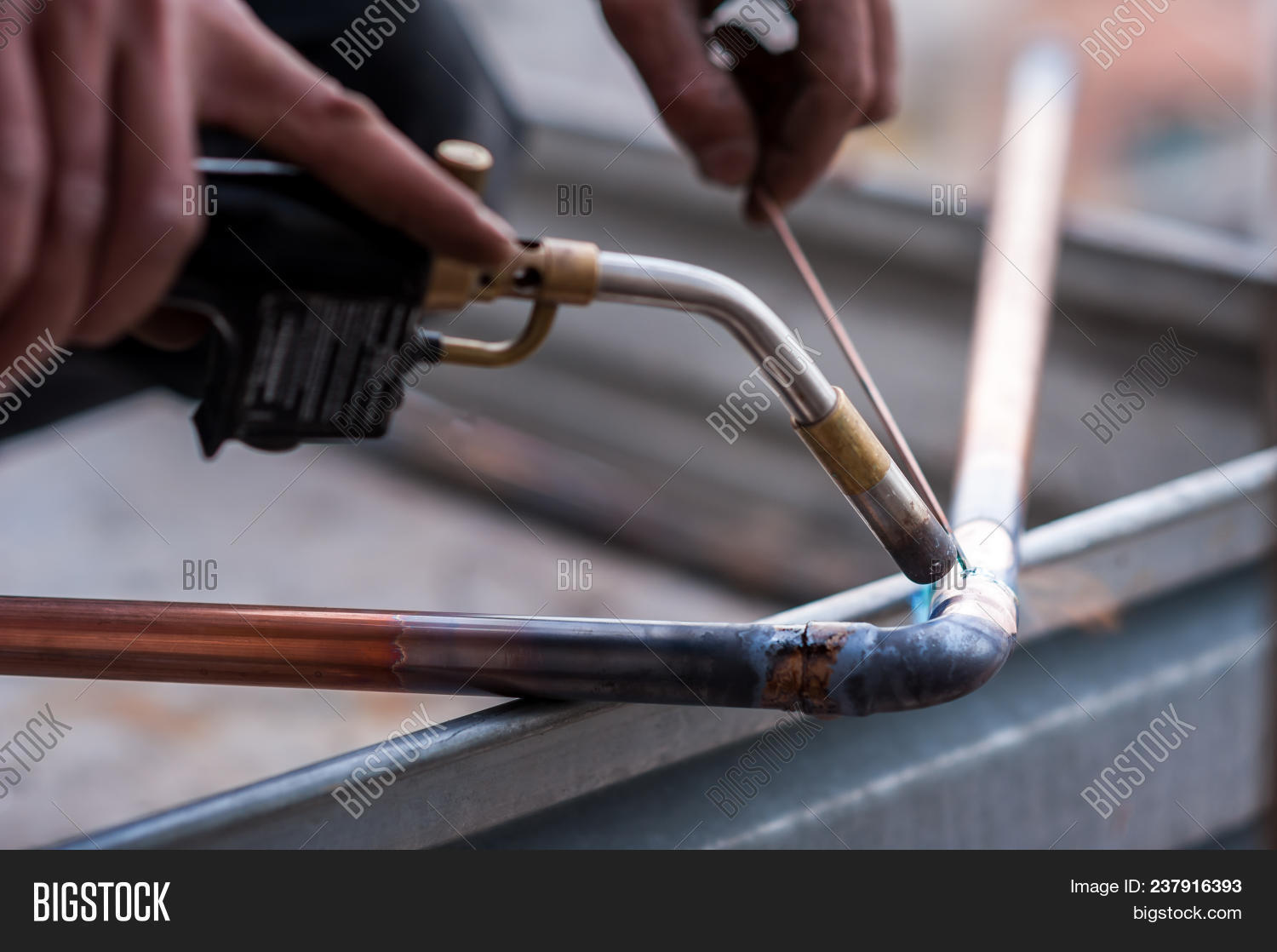 Welding Copper Pipe Image & Photo (Free Trial) Bigstock
