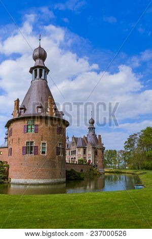 Ooidonk Castle in Belgium - architecture background