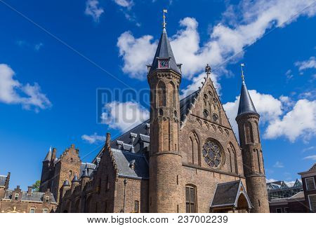 Parliament and court buildings Binnenhof in Hague - Netherlands