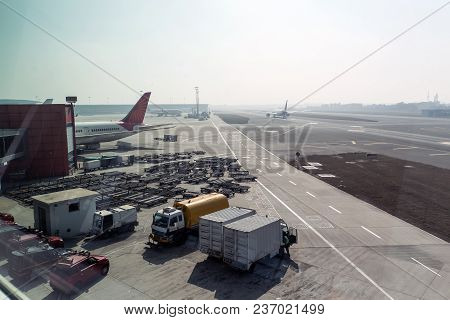 Airfield Universal Cleaning Machine, Pushback Tug, Passenger Boarding Steps Vehicle, Tractor With Ba