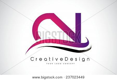Cn C N Letter Logo Design In Black Colors. Creative Modern Letters Vector Icon Logo Illustration.