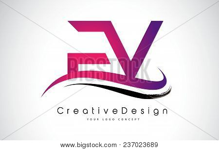 Fv F V Letter Logo Design In Black Colors. Creative Modern Letters Vector Icon Logo Illustration.