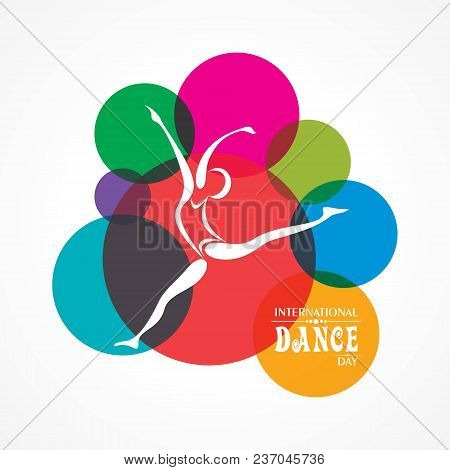 Vector Illustration Of International Dance Day, Design For Flyers, Magazines And Commercial Banners.