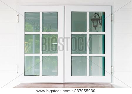White Window With Reface View Area, Window For Interior