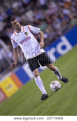 Valencia CF vs Chelsea fotbal zápas - fotbalové UEFA Champions League 2007-2008 Říjen 3rd mesta