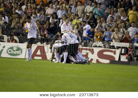 สเปนลีแข่งขันฟุตบอลหรือฟุตบอลในยุโรป - บาเลนเซีย vs Espanyol - Octuber 2007 - 2007-2008 