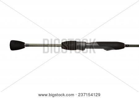 Part Of Fishing Rod On White Background. High Resolution Photo.