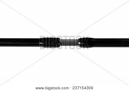 Spigot. Spigot. Spinning Rod For Fishing Isolated On White.
