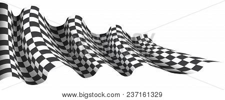 Checkered Flag Wave Vector & Photo (Free Trial) | Bigstock