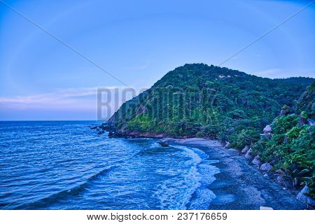 Wild Tropical Beach Along The Coast Next To Caracas (vargas, Venezuela).