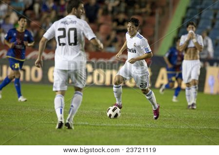 VALENCIA, İspanya - Eylül 25:Spanish Profesyonel Futbol Ligi, Levante U.D. vs Real Madrid - UKÜ