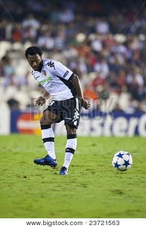VALENCIA, Spanien - SEPTEMBER 29, UEFA Champions League, Valencia C.F. vs Manchester United, Mestalla 