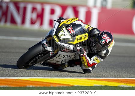 วาเลนเซีย สเปน - 6 พฤศจิกายน: Claudio Corti ใน motogp Grand Prix ของ Comunitat Valenciana, Ricard