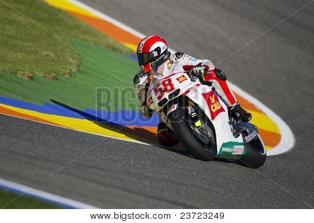 VALENCIA, İspanya - 6 Kasım: Simoncelli MotoGP Comunitat Valenciana, Ricardo T Grand Prix