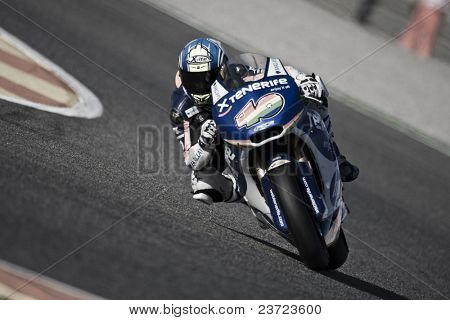 VALENCIA, Spagna - 6 novembre: Sergio Gadea in motogp GP della Comunitat Valenciana, Ricardo