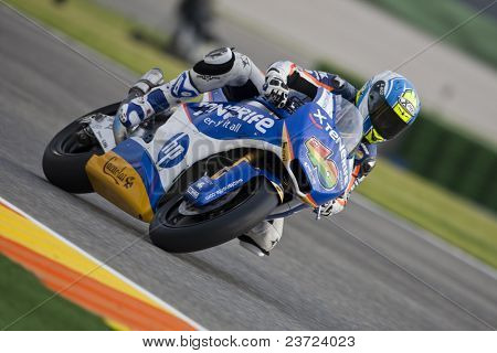 VALENCIA, Spagna - 7 novembre: Sergio Gadea in motogp GP della Comunitat Valenciana, Ricardo