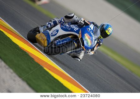 VALENCIA, Spagna - 7 novembre: Sergio Gadea in motogp GP della Comunitat Valenciana, Ricardo