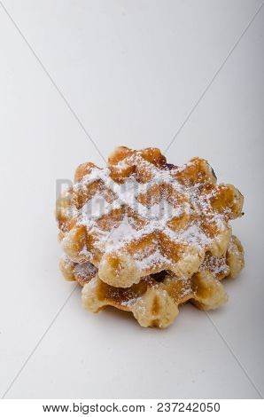 Sugar Waffles Product Photo, Food Photography, Food Stock, Place For Advertisment