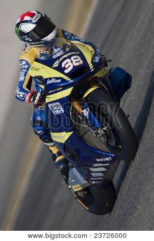 VALENCIA, Spagna - 10 febbraio: Partecipante in Moto2 e 125 Test - Smith - su 10 febbraio 201