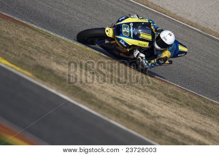 VALENCIA, Spagna - 10 febbraio: Partecipante in Moto2 e 125 prova - Mike Di Meglio - Februar