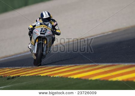 VALENCIA, Spagna - 10 febbraio: Partecipante in Moto2 e 125 Test - Luthi - su 10 febbraio 201