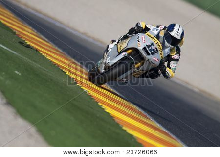 VALENCIA, Spagna - 10 febbraio: Partecipante in Moto2 e 125 Test - Luthi - su 10 febbraio 201