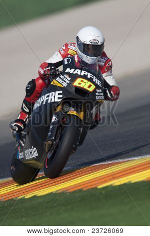 VALENCIA, Spagna - 10 febbraio: Partecipante in Moto2 e 125 prova - Julian Simon - febbraio 