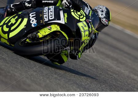 VALENCIA, Spagna - 10 febbraio: Partecipante in Moto2 e 125 prova - Iannone - il 10 febbraio, 2