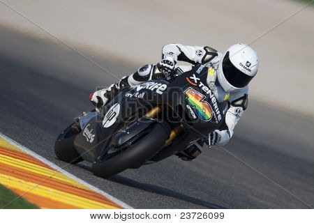 VALENCIA, Spagna - 10 febbraio: Partecipante in Moto2 e 125 Test - Aleix Espargaro - su Februa