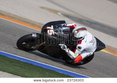 VALENCIA, Španělsko - 11. února: Účastník 125ccm a Moto2 testování - Pasini - 11 února, 20